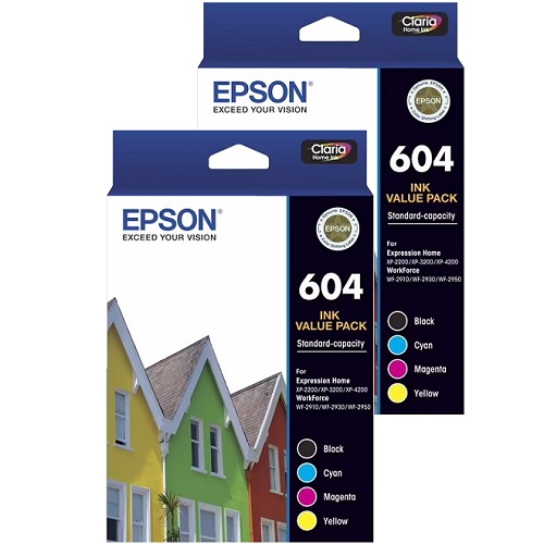 8 Pack Epson 604 Genuine Ink Cartridges