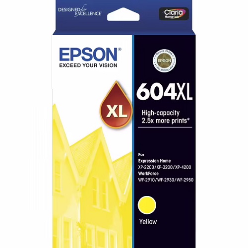 Epson 604XL Yellow High Yield Genuine Ink Cartridge
