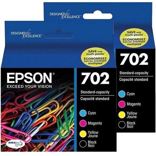 8 Pack Epson 702 Genuine Ink Cartridges