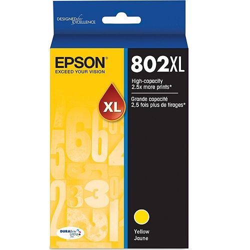Epson 802XL Yellow High Yield Genuine Ink Cartridge