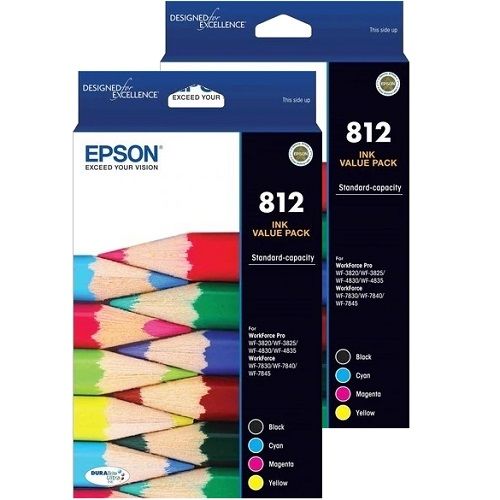 8 Pack Epson 812 Genuine Ink Cartridges