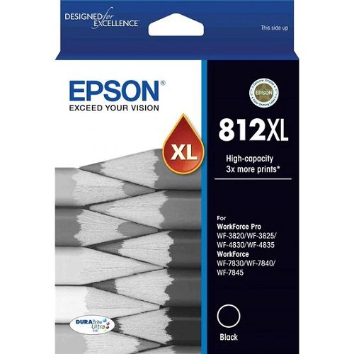 Epson 812XL Black High Yield Genuine Ink Cartridge