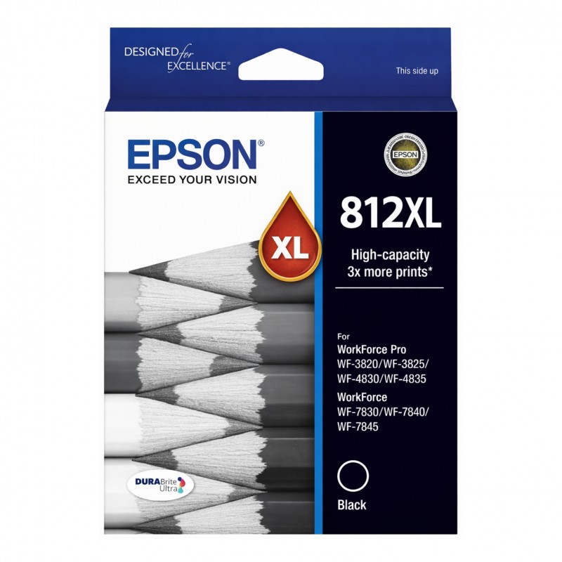 Epson 812XL Black High Yield Genuine Ink Cartridge Epson 812XL Black High Yield Genuine Ink Cartridge