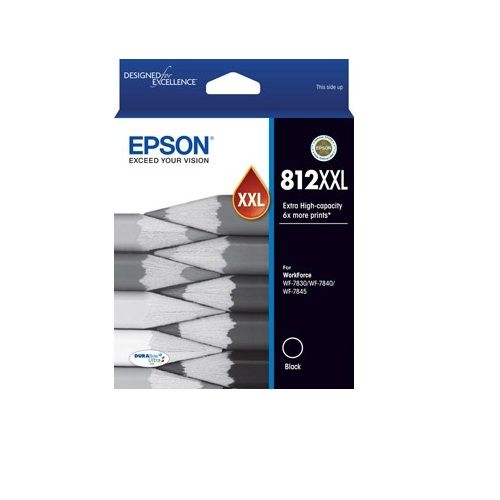 Epson 812XXL Black Extra High Yield Genuine Ink Cartridge