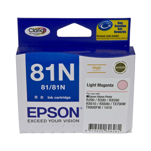 Epson 81N Light Magenta High Yield Genuine Ink Cartridge (T1116)