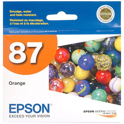 Epson 87 Orange Genuine Ink Cartridge (T0879)
