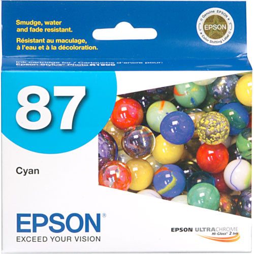 Epson 87 Cyan Genuine Ink Cartridge (T0872)