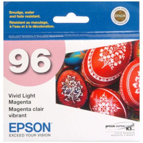 Epson 96 Vivid Light Magenta Genuine Ink Cartridge (T0966)