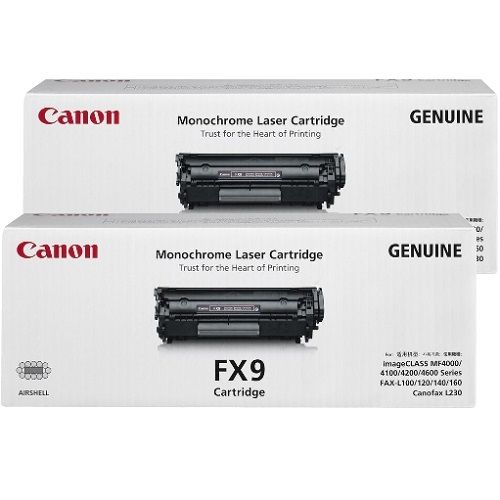 2 Pack Canon FX9 Genuine Toner Cartridges
