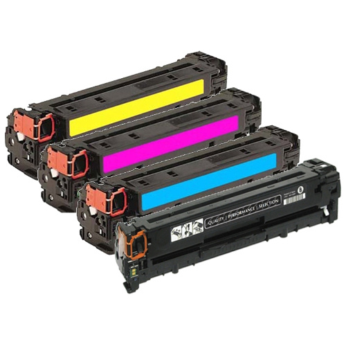 5 Pack HP Compatible 312X/312A Toner Cartridges (CF380X/CF381A-CF383A)
