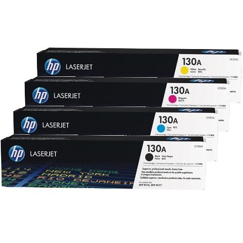 8 Pack HP 130A Genuine Toner Cartridges (CF350A-3A)