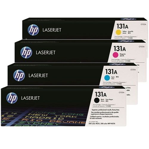 4 Pack HP 131A Genuine Toner Cartridges (CF210A-3A)