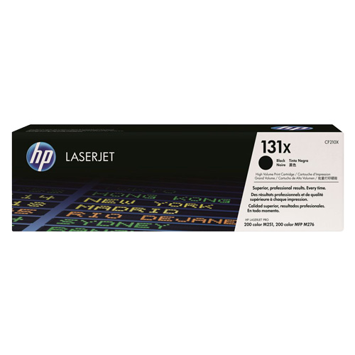 HP 131X Black High Yield Genuine Toner Cartridge (CF210X)