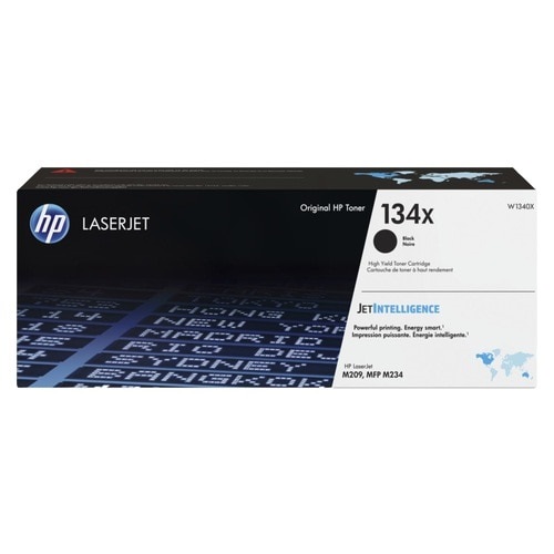 HP 134X Black High Yield Genuine Toner Cartridge (W1340X)