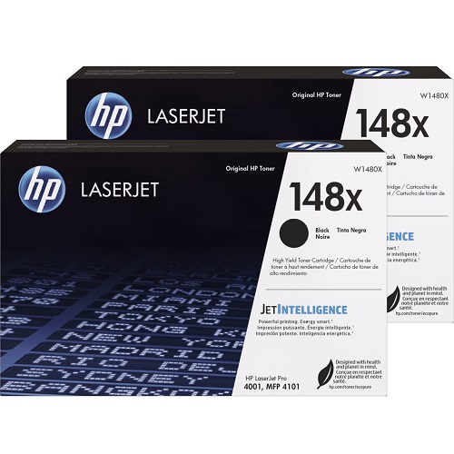 2 Pack HP 148X Genuine Toner Cartridges (W1480X)