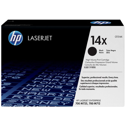 HP 14X Black High Yield Genuine Toner Cartridge (CF214X)