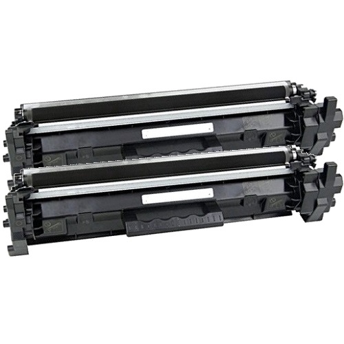 2 Pack HP Compatible 17A Toner Cartridges (CF217A)