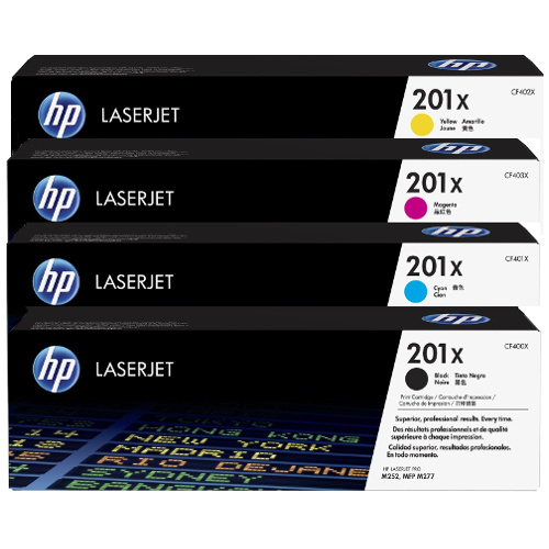 8 Pack HP 201X Genuine Toner Cartridges (CF400X-CF403X)