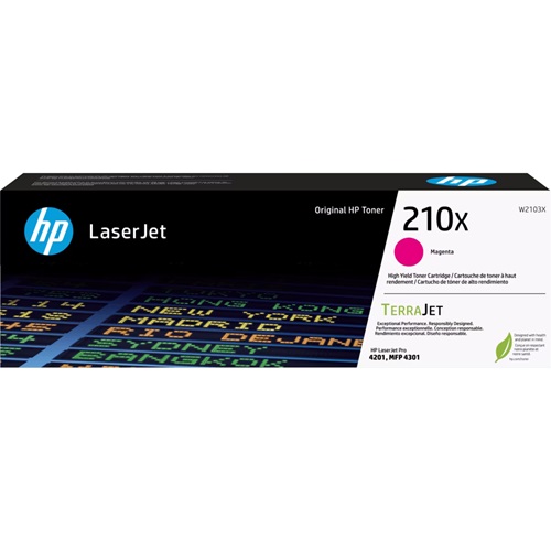 HP 210X Magenta High Yield Genuine Toner Cartridge (W2103X)