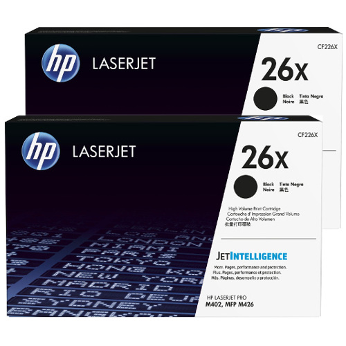 2 Pack HP 26X Genuine Toner Cartridges (CF226X)