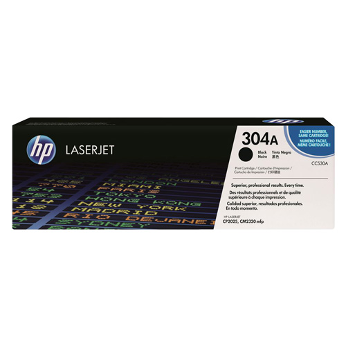 HP 304A Black Genuine Toner Cartridge (CC530A)