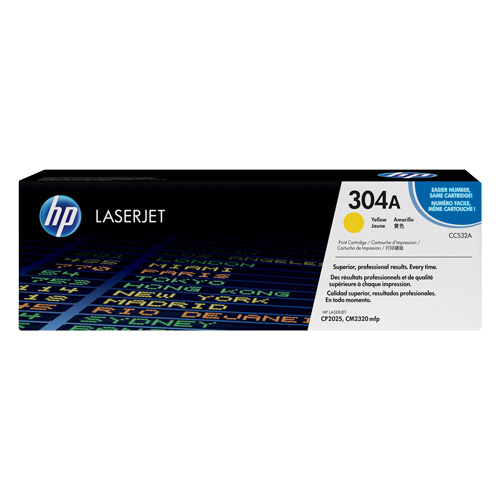 HP 304A Yellow Genuine Toner Cartridge (CC532A)