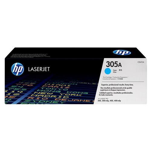 HP 305A Cyan Genuine Toner Cartridge (CE411A)