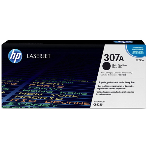 HP 307A Black Genuine Toner Cartridge (CE740A)