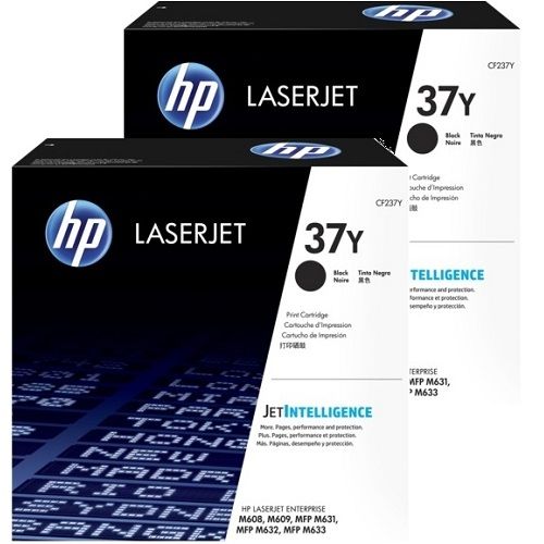 2 Pack HP 37Y Genuine Toner Cartridges (CF237Y)