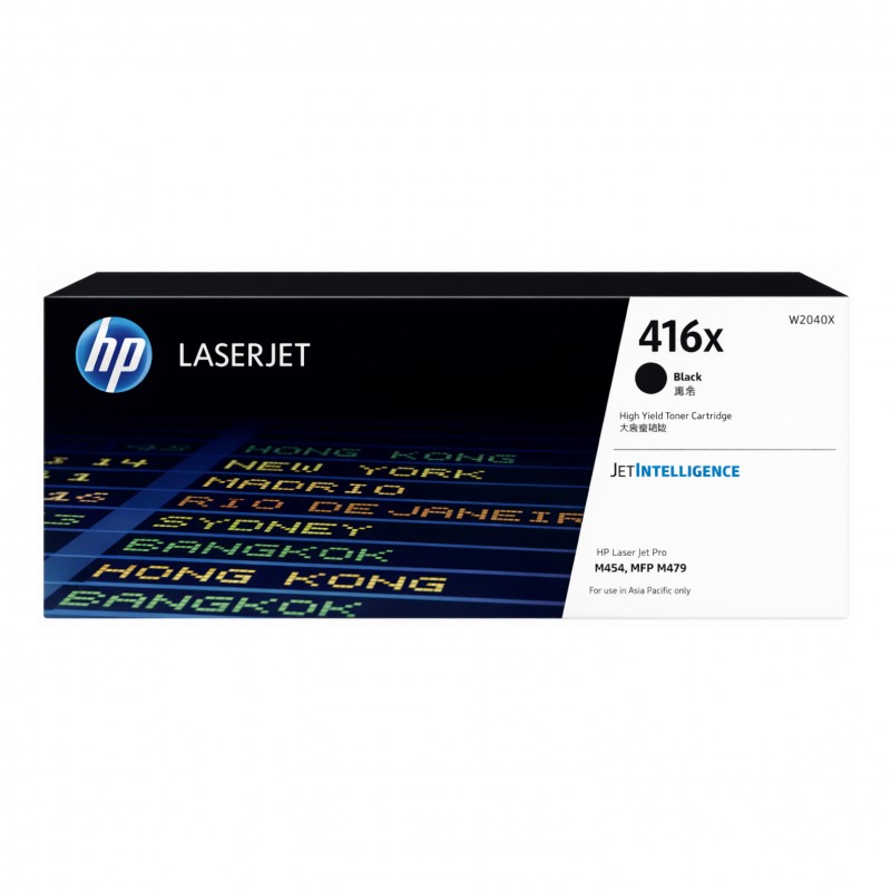 HP 416X Black High Yield Genuine Toner Cartridge (W2040X) HP 416X Black High Yield Genuine Toner Cartridge (W2040X)