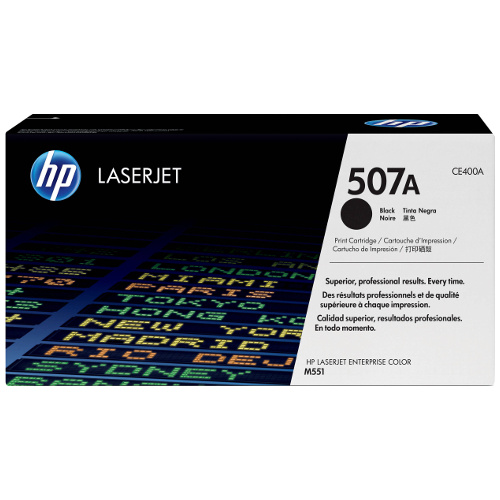HP 507A Black Genuine Toner Cartridge (CE400A)
