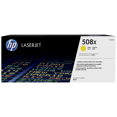 HP 508X Yellow High Yield Genuine Toner Cartridge (CF362X)