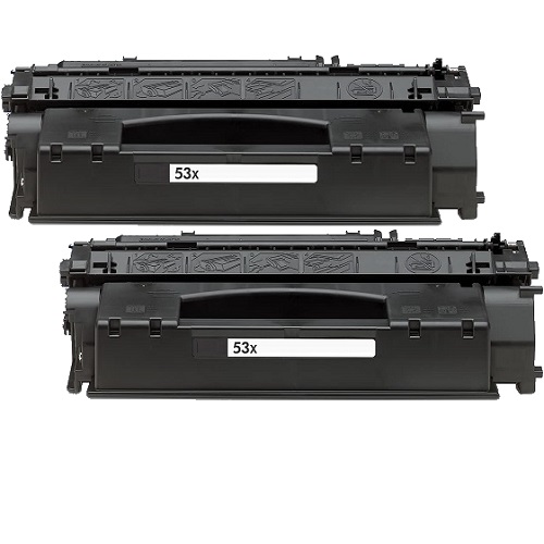 2 Pack HP Compatible 53X Toner Cartridges (Q7553X)