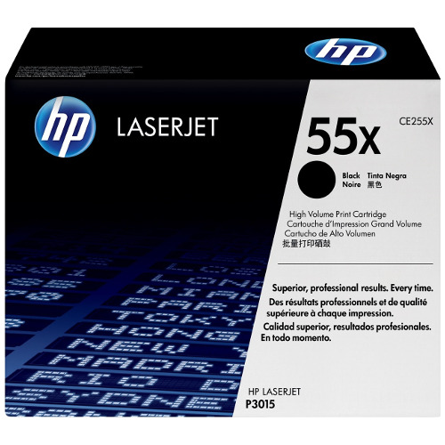 HP 55X Black High Yield Genuine Toner Cartridge (CE255X)