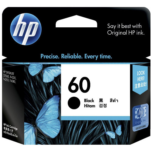 HP 60 Black Genuine Ink Cartridge (CC640WA)
