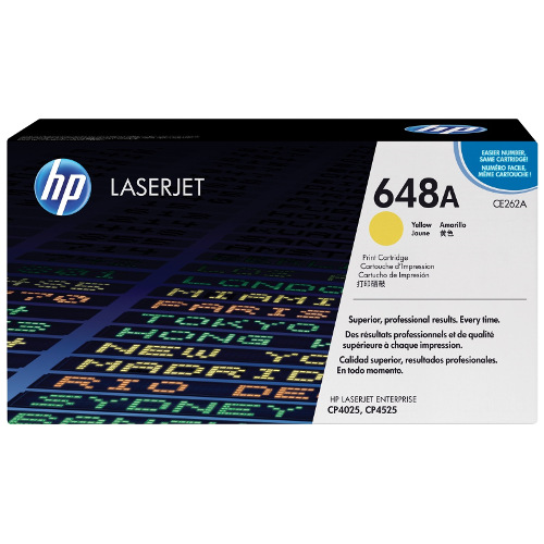HP 648A Yellow Genuine Toner Cartridge (CE262A)