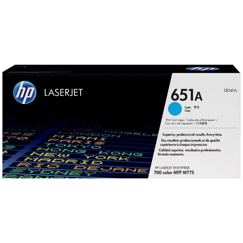 HP 651A Cyan Genuine Toner Cartridge (CE341A)