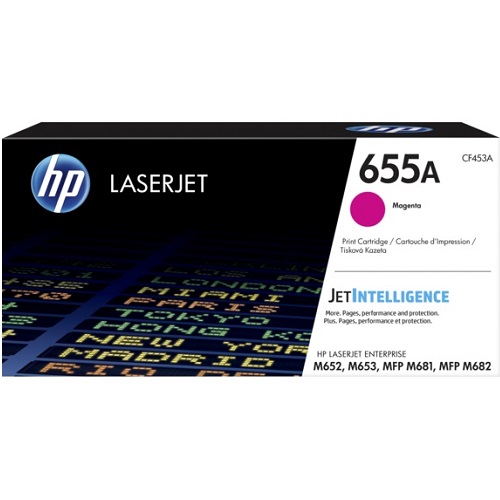 HP 655A Magenta Genuine Toner Cartridge (CF453A)