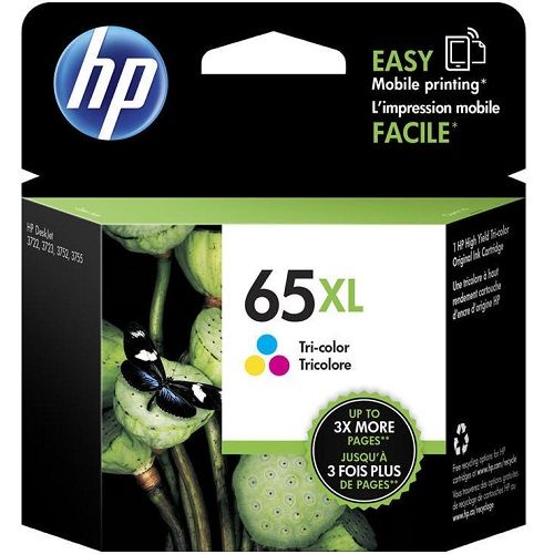 HP 65XL Tri Colour High Yield Genuine Ink Cartridge (N9K03AA)