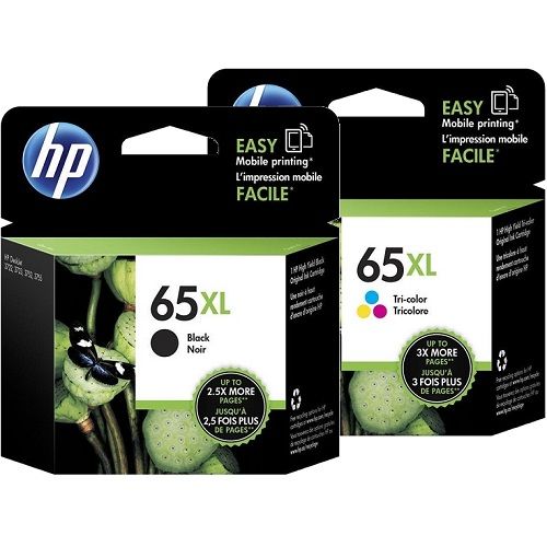 2 Pack HP 65XL Genuine Ink Cartridges (N9K03AA-04AA)