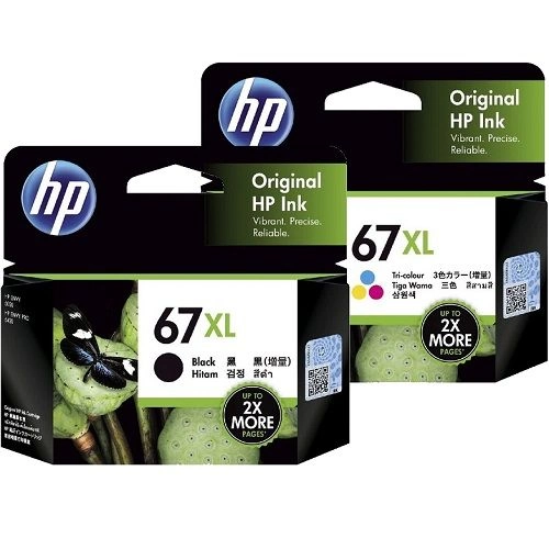 HP 67XL 2 Pack Bundle (3YM57AA-8AA) (Genuine)