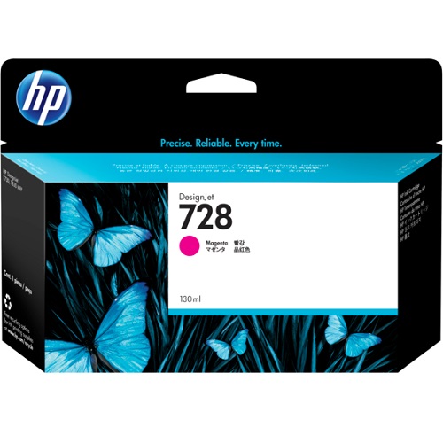 HP 728 Magenta Genuine Ink Cartridge (F9J66A)