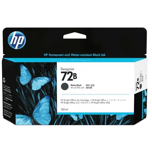 HP 72B Matte Black Genuine Ink Cartridge (3WX06A)