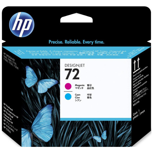 HP 72 Magenta & Cyan Genuine Print Head (C9383A)