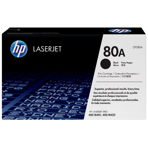 HP 80A Black Genuine Toner Cartridge (CF280A)
