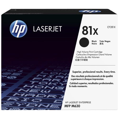 HP 81X Black High Yield Genuine Toner Cartridge (CF281X)