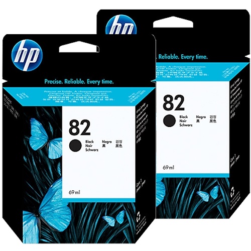 HP 82 2 Pack Bundle (CH565A) (Genuine)