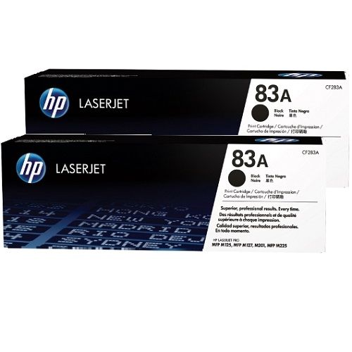 2 Pack HP 83A Genuine Toner Cartridges (CF283A)
