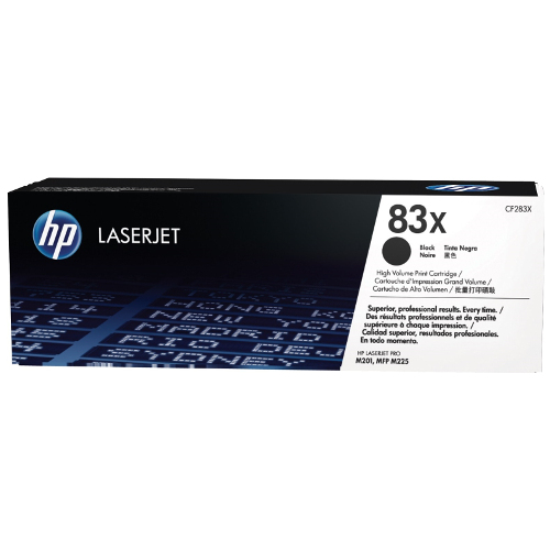 HP 83X Black High Yield Genuine Toner Cartridge (CF283X)