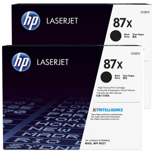 2 Pack HP 87X Genuine Toner Cartridges (CF287X)